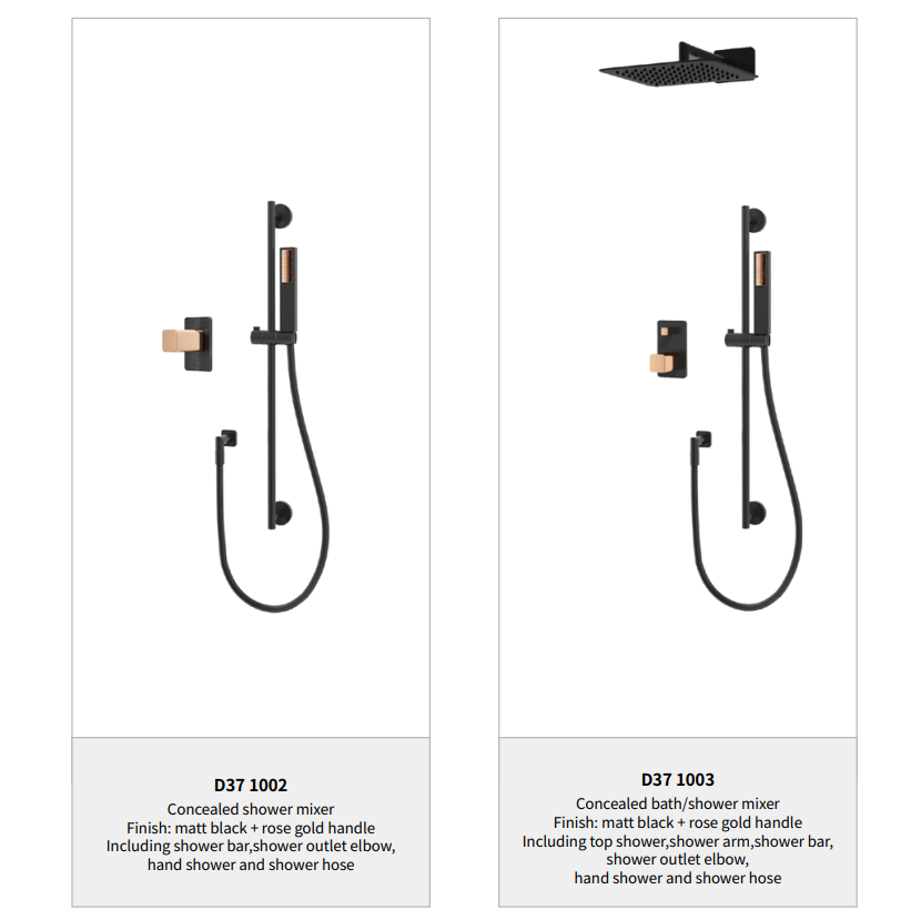 Modern Hotel Style Square Design Wall Mounted Concealed Shower Control Valve with Diverter Shower Faucet Mixer Valve