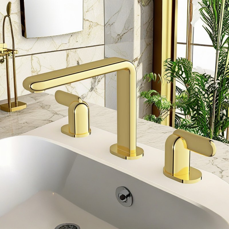 homeshow-cabble-three hole basin faucet