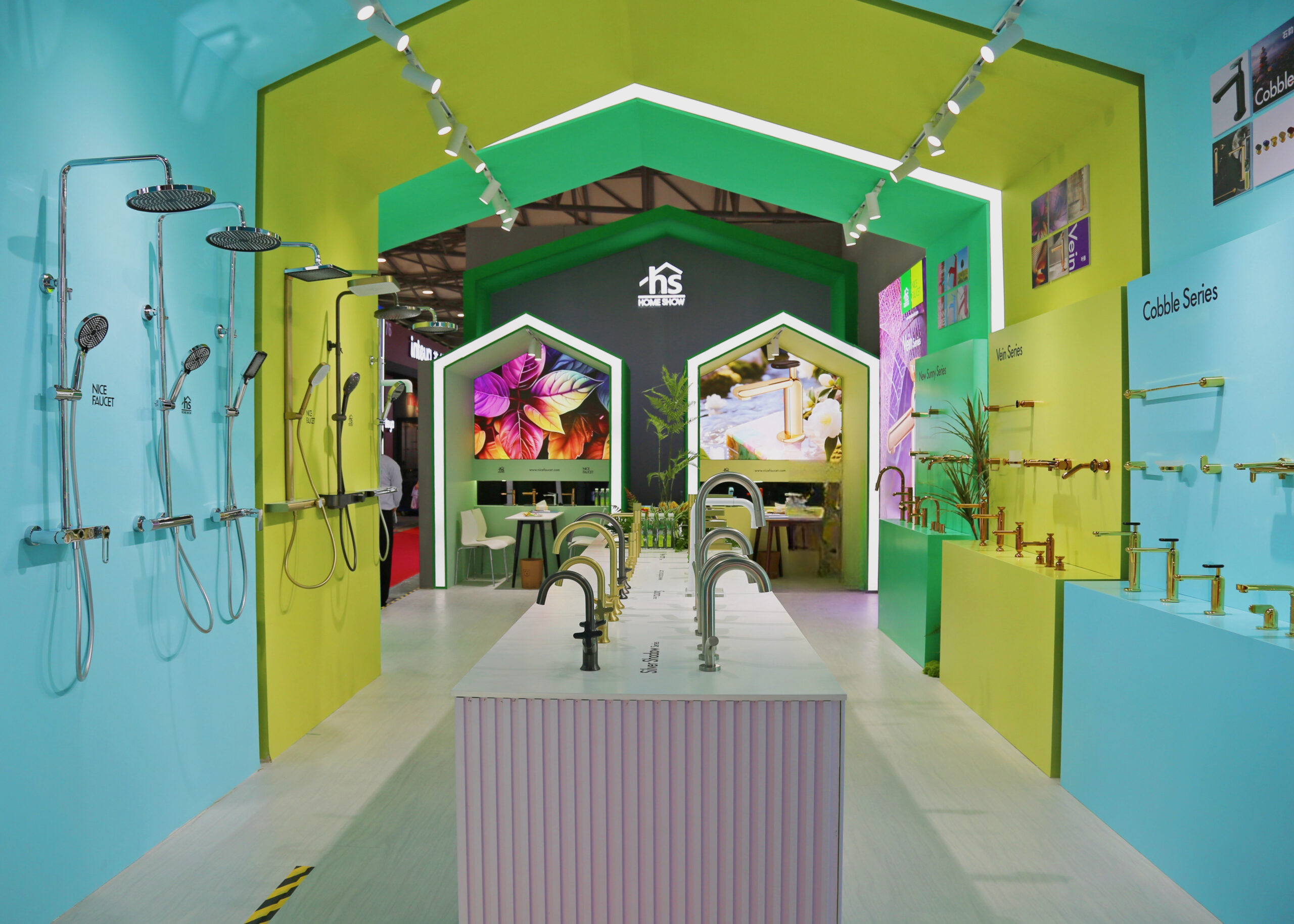 Homeshow award-winning architectural facade booth at KBC 2025 Shanghai exhibition